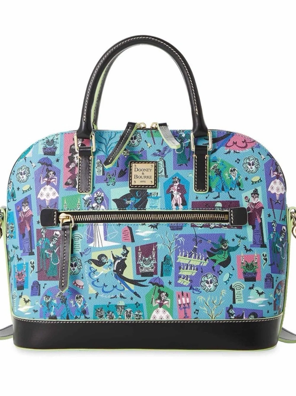Dooney & Bourke Haunted Mansion Print Dome Satchel - Multicolor